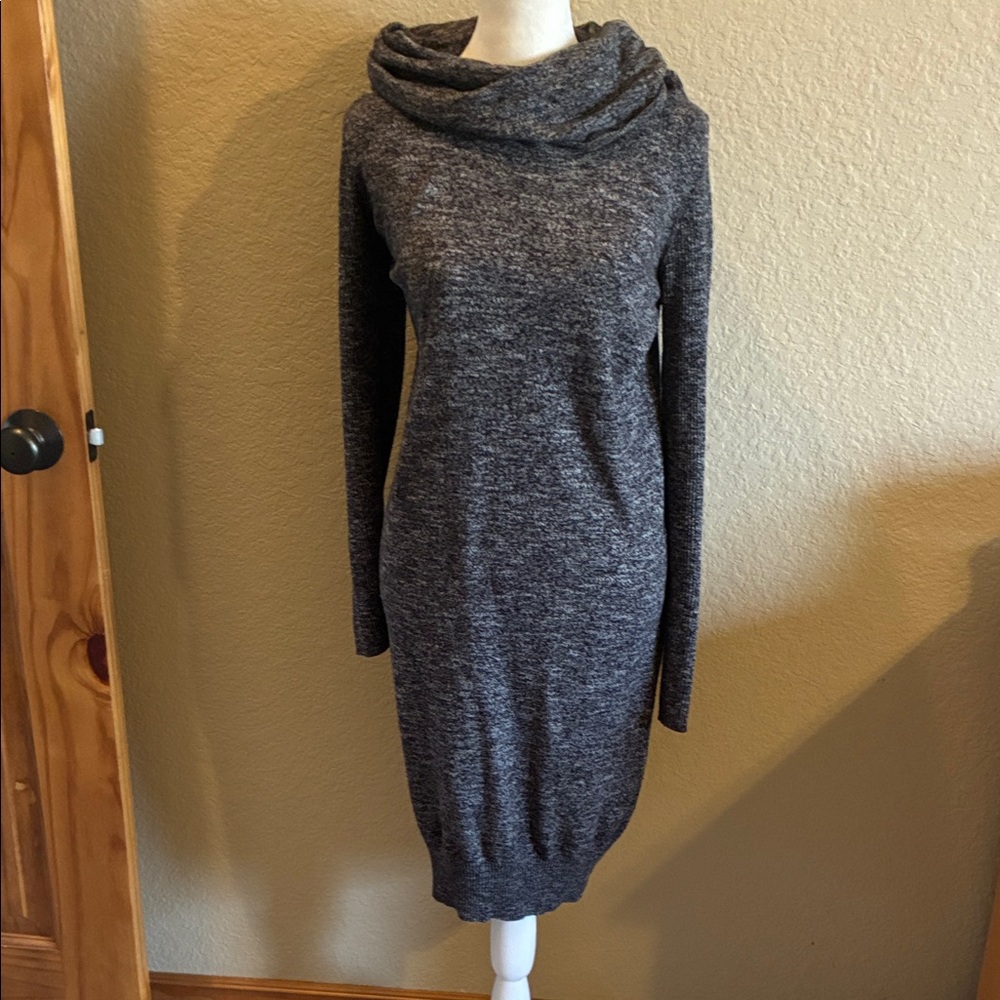 Max studio, long sleeve, cowl  neck sweater dress.  EUC